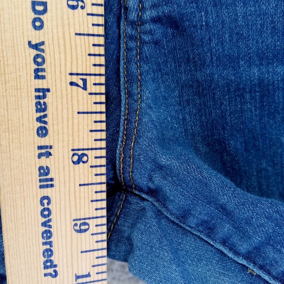 Democray "Ab"solution Jeans Women Size 10 Dark Wash Skinny Leg Stretch - Picture 7 of 11